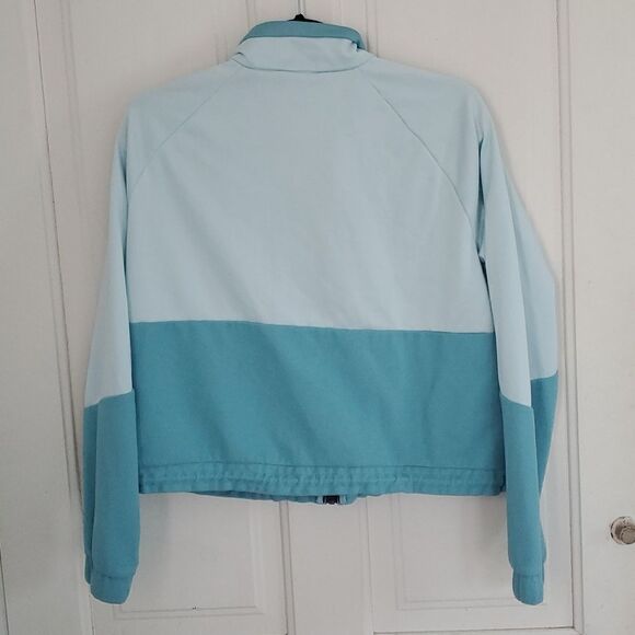 Adidas Colorblocked Cropped Fleece Jacket - Picture 7 of 8